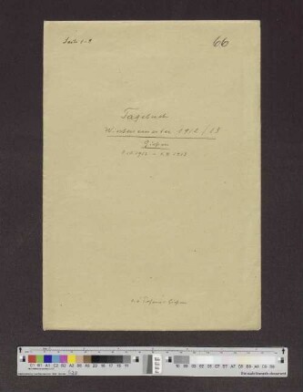 Band 66: Wintersemester 1912/1913, Gießen