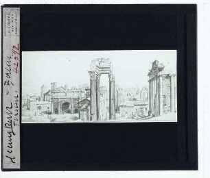 Heemskerck, Forum Romanum vom Kapitol aus (Berlin KstK 79 D 2 a, fol. 79v u. 80r)
