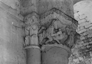 Kapitell mit Samson und dem Löwen