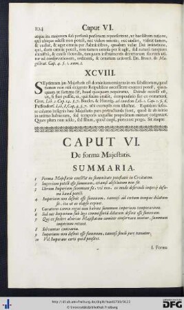 Caput VI. De Forma Majestatis.