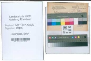Entnazifizierung Erich Schreiber , geb. 20.12.1905 ()