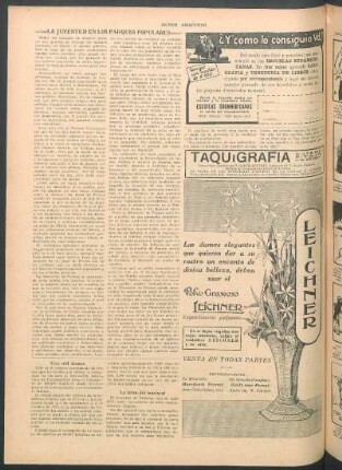 La juventud en los parques populares