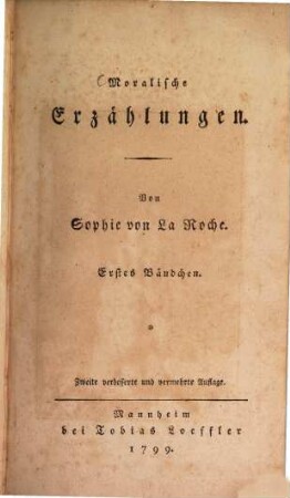 Moralische Erzählungen, [1]