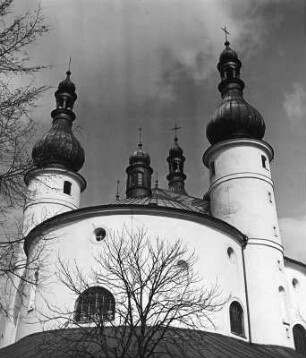 Waldsassen. Dreifaltigkeitskirche Kappl 1685-1689; G. Dientzenhofer). Teilansicht mit Chor