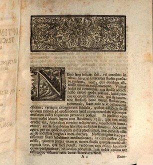 Optima studiorum tractandorum ratio breviter exposita