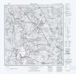 2039 Hohen Sprenz, Meßtischblatt (4cm - Karte)