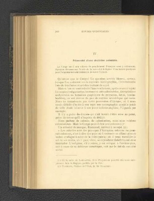 IV. Nécessité d'une doctrine coloniale.