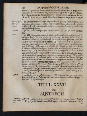 Titul. XXVII. De Austregis.
