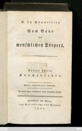 Theil 1: Lehre von den Knochen und Knorpeln