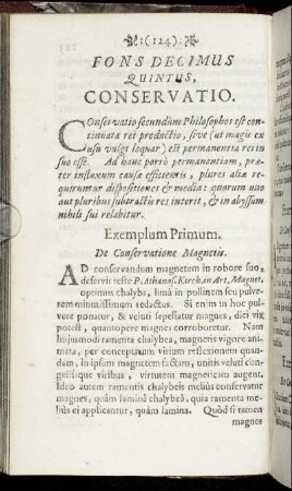 Fons Decimus Quintus - Fons Vigesimus Tertius