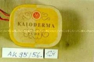 Pappschachtel für "KALODERMA PUDER"