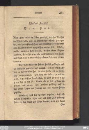 Fünftes Kapitel. Vom Hanf.