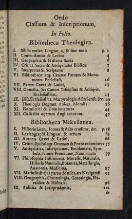 Ordo Classium & Inscriptionum