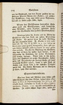 Superintendent. - Sünden und Sünder.
