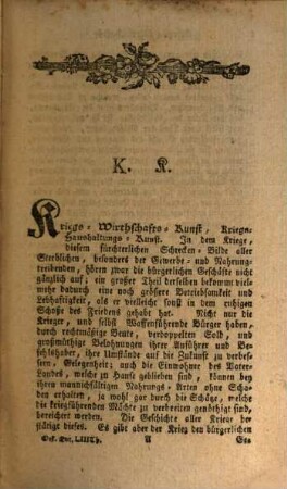 Oeconomische Encyklopädie, oder allgemeines System der Staats-, Stadt-, Haus- und Landwirthschaft : in alphabetischer Ordnung, 53. Von Kriegs-Wirthschafts-Kunst bis Kron : Nebst 33 Kupfertafeln
