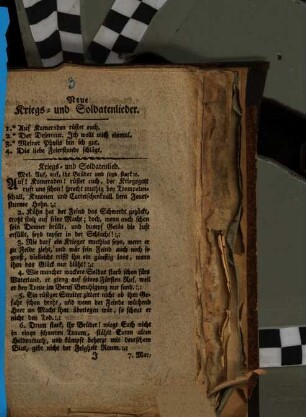 Neue Kriegs- und Soldatenlieder : 1. Auf Kameraden rüstet euch ...