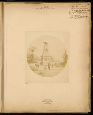 Gefallenendenkmal bei Vionville Monatskonkurrenz August 1871: Ansicht