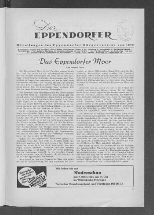 Das Eppendorfer Moor
