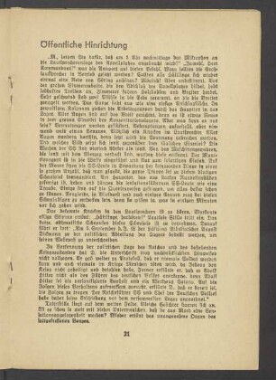 Öffentliche Hinrichtung