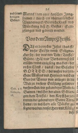 Von dem Ampt Christi.