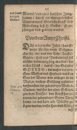 Von dem Ampt Christi.