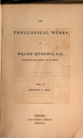 The theological works, 1