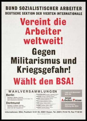 BSA, Bundestagswahl 1994