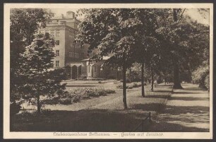 Ansichtskarte "Diakonissenhaus Bethanien – Garten mit Seminar"
