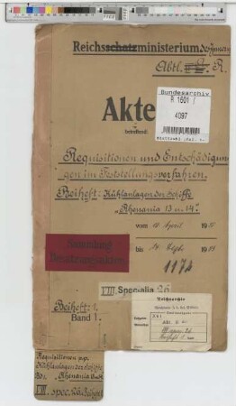 Requisitionen und Entschädigungen
