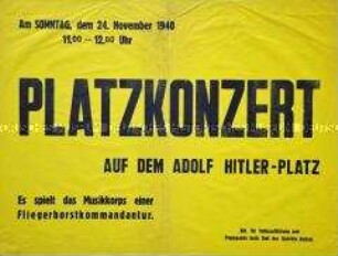 Plakat zu einem Konzert in Radom