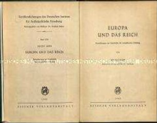 Nationalsozialistische Veröffentlichung über die Geschichte des Gedankens einer europäischen Ordnung