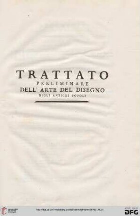 Trattato preliminare dell'arte del disegno degli antichi popoli