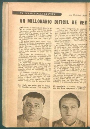 Un millonario dificil de ver : Un detalle para la pista