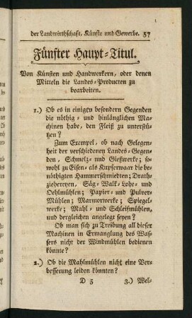 57-66, Fünfter Haupt-Titul. - Sechster Haupt-Titul.