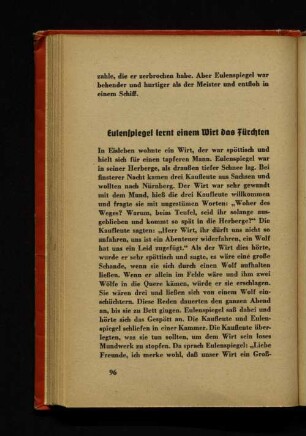 Eulenspiegel lernt einem Wirt das Fürchten