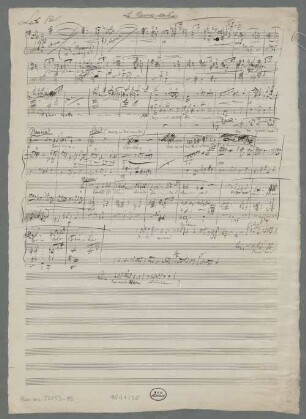 Cenerentola, Excerpts. Sketches - BSB Mus.ms. 23153-19 : [caption title:] La Mamma Atto Primo