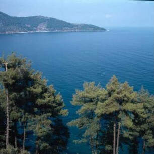 Thasos. Die Bucht von Skala Potamiés