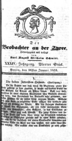 4. Stueck, 26. Januar 1835