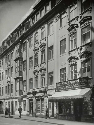 Dresden-Altstadt, Rampische Straße 27-31. Wohnhäuser (18. Jh.) mit Gasthof "Nordpol" (Nr. 27) und Läden