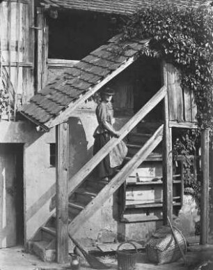 Außentreppe Villa Fallnichtein : Außentreppe Villa Fallnichtein. Fotografie (um 1875; A. Kotzsch). Dresden: Privatbesitz