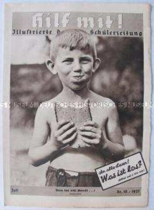 Schülerzeitschrift "Hilf mit!" u.a. über die Nibelungen