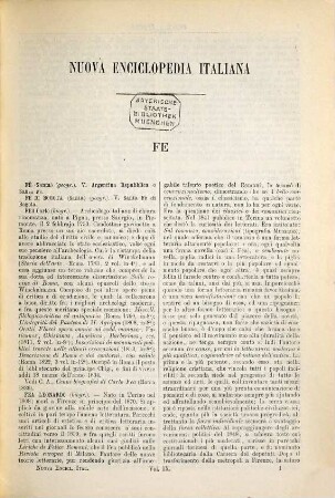 Nuova enciclopedia italiana ovvero dizionario generale di scienze lettere, industrie, ecc. : Corredata di numerose incisioni intercalate nel testo e di tavole in rame, ampliata nelle parti scientifiche e tecnologiche e accuratamente riveduta in ogni sua parte secondo i più moderni perfezionamenti. Pel Gerolamo Boccardo. 9