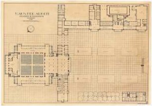 Haus der Arbeit mit Thingplatz Schinkelwettbewerb 1936: Grundriss EG 1:200