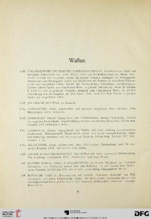 Waffen (Nr. 1190-1253)