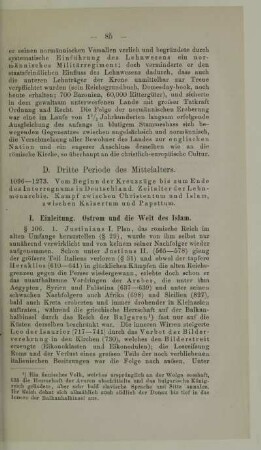 D. Dritte Periode des Mittelalters