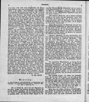 Beyträge zur Characteristik der neuern Philosophie, zur Vermittlung ihrer Gegensätze