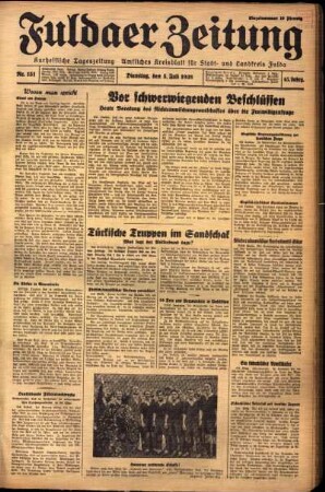 Ausgabe vom Dienstag, den 05. Juli 1938.