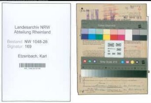 Entnazifizierung Karl Etzenbach , geb. 14.04.1887 (Postbeamter)