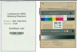 Entnazifizierung Karl Schellbach , geb. 14.06.1899 (Lehrer)