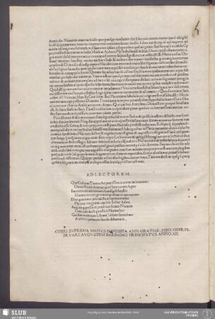 Ad Lectorem